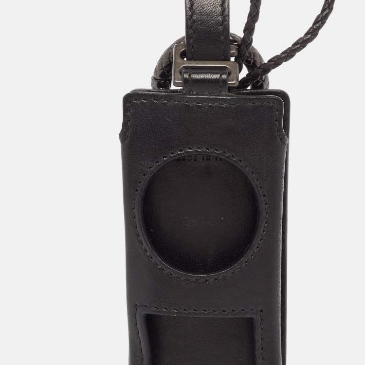 Pre Owned Bottega Veneta Black Leather iPod Nano Case