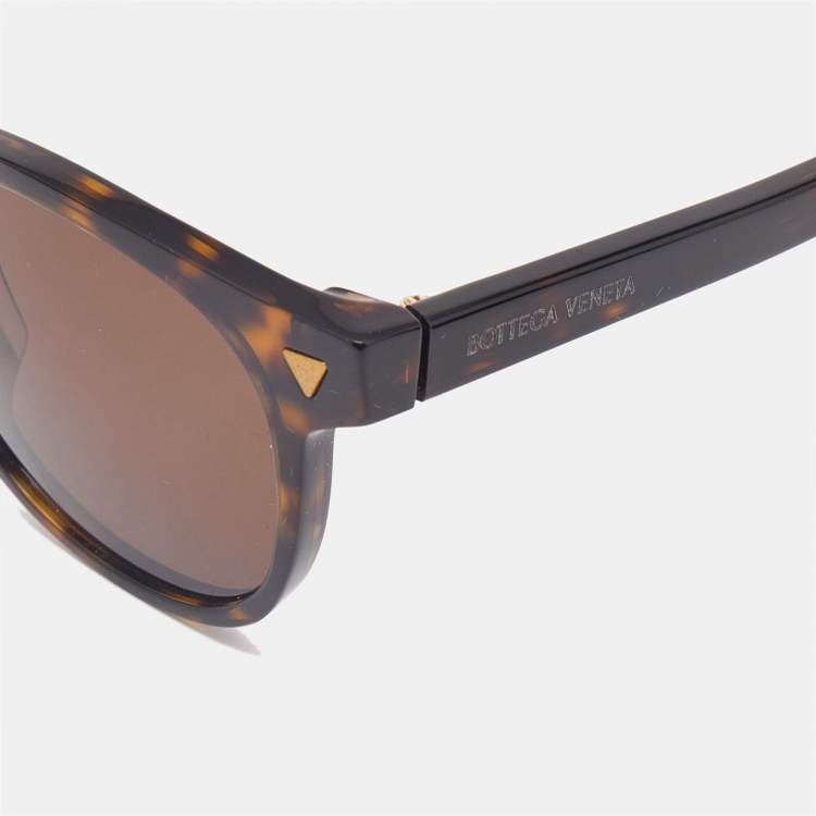Pre Owned Bottega Veneta Tortoise Brown BV1253S Wayfarer Sunglasses