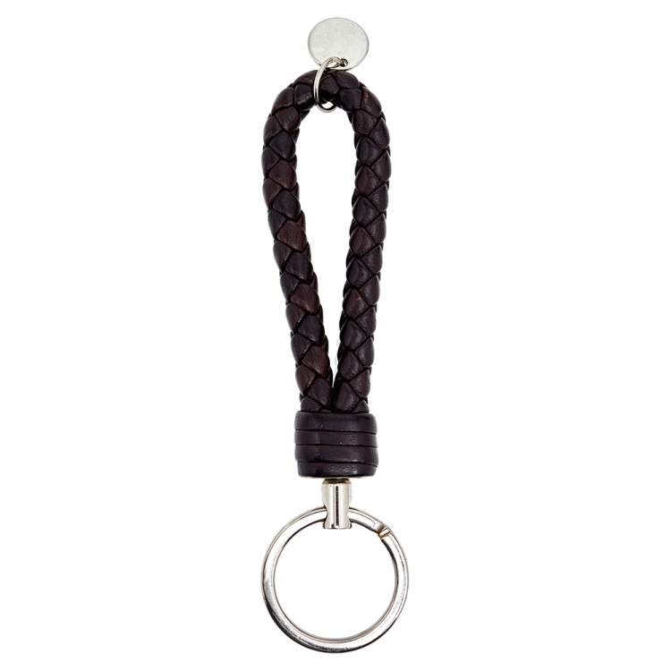 Luxury Designer Leather Keychain For Men And Women Solid Color