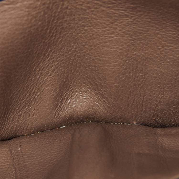 Pre Owned Bottega Veneta Blue Intrecciato Leather Bifold Wallet