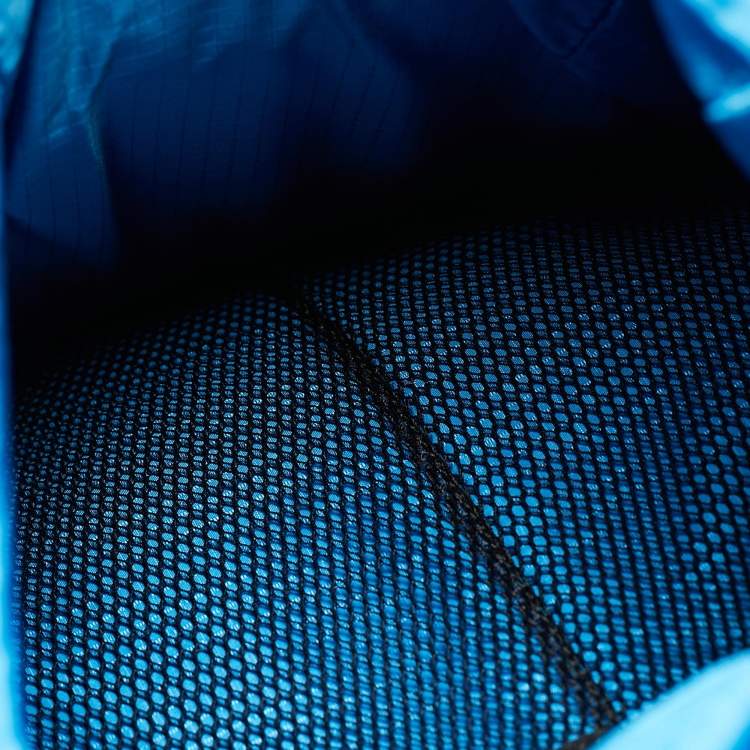 Pre Owned Bottega Veneta Black/Blue Nylon Trekking Backpack