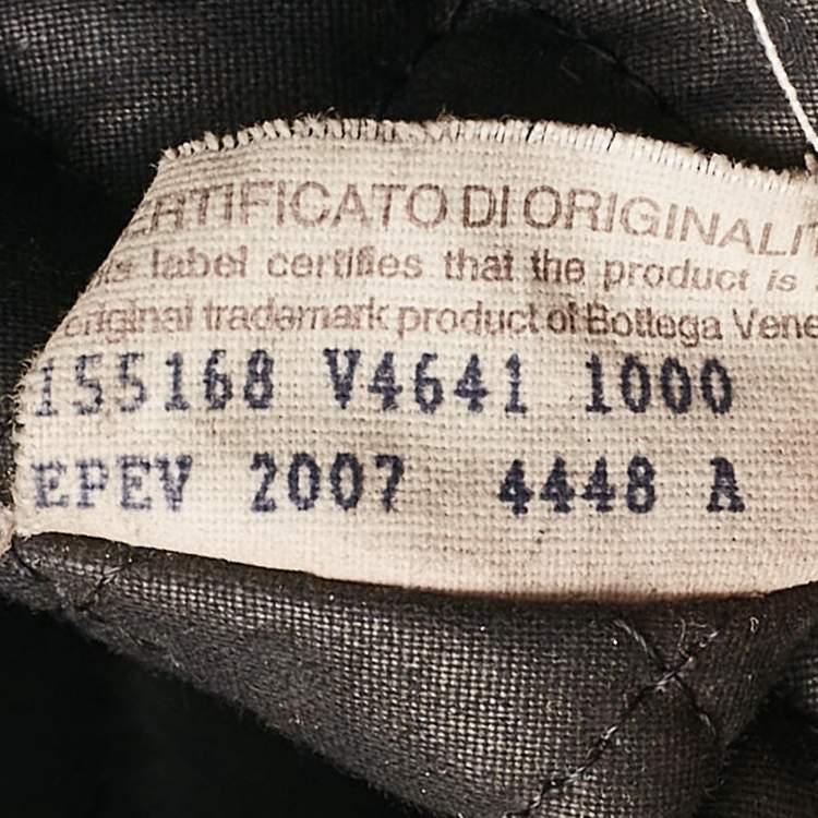 Pre Owned Bottega Veneta Black Intrecciato Leather Briefcase Bag