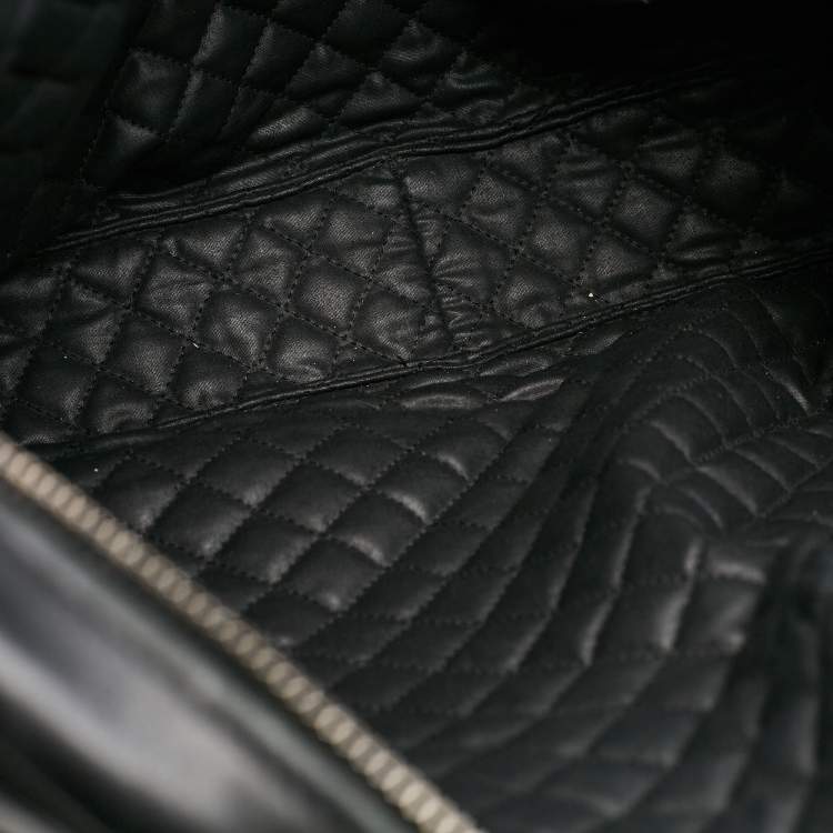 Pre Owned Bottega Veneta Black Intrecciato Leather Briefcase Bag
