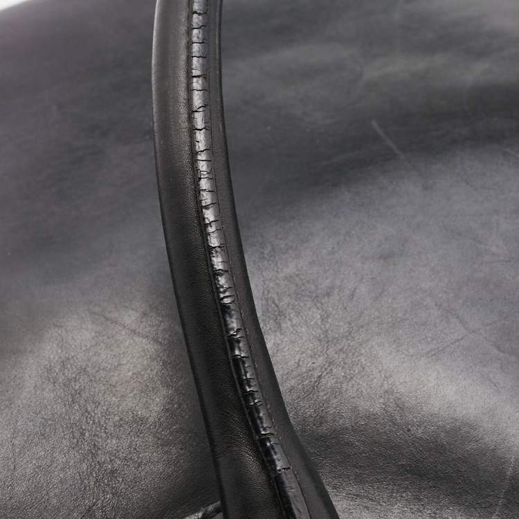 Pre Owned Bottega Veneta Black Intrecciato Leather Briefcase Bag