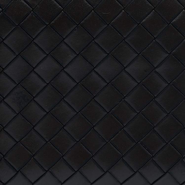 مملوكة مسبقًا Bottega Veneta Dark Brown  Intrecciato Leather Bifold Wallet