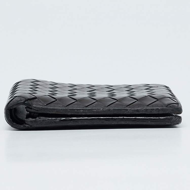 مملوكة مسبقًا Bottega Veneta Dark Brown  Intrecciato Leather Bifold Wallet