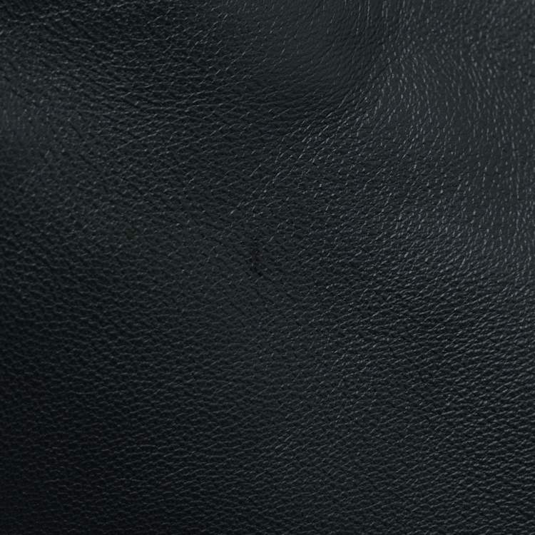 Pre Owned Bottega Veneta Dark Grey Leather and Ostrich Messenger Bag