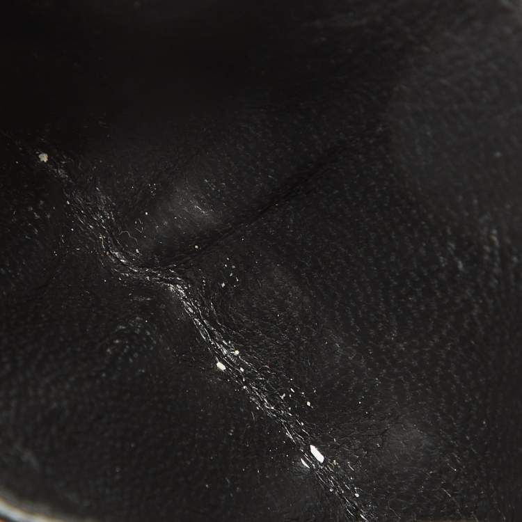 Pre Owned Bottega Veneta Dark Grey Intrecciato Leather Card Case