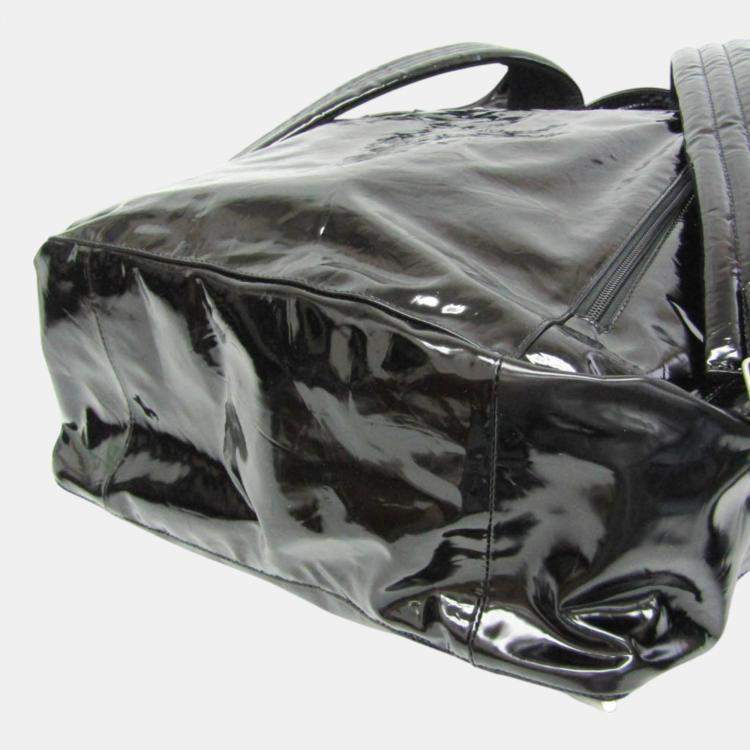 Pre Owned Bottega Veneta Black Leather, Nylon Tent Truck Backpack
