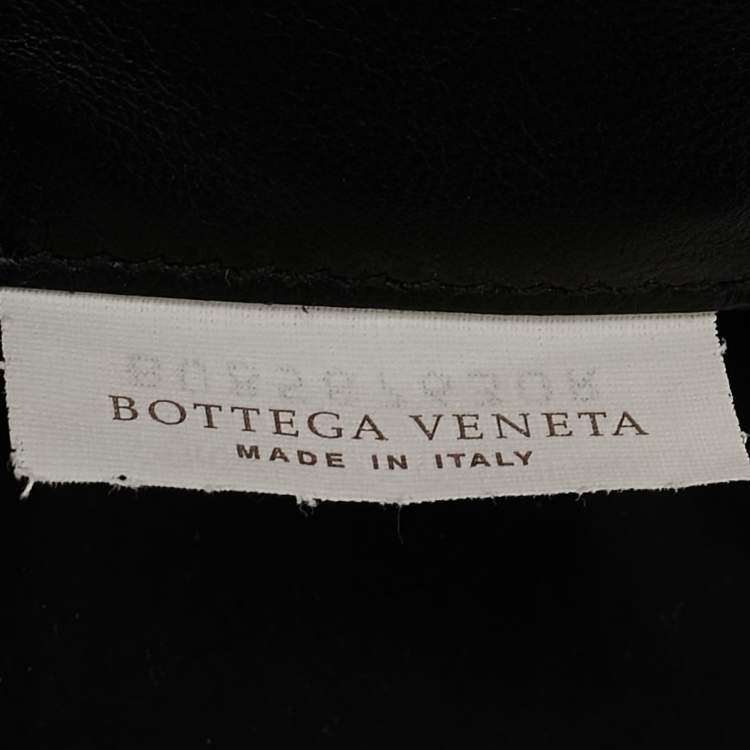 Pre Owned Bottega Veneta Black Intrecciato Leather and Nylon Foldable Backpack