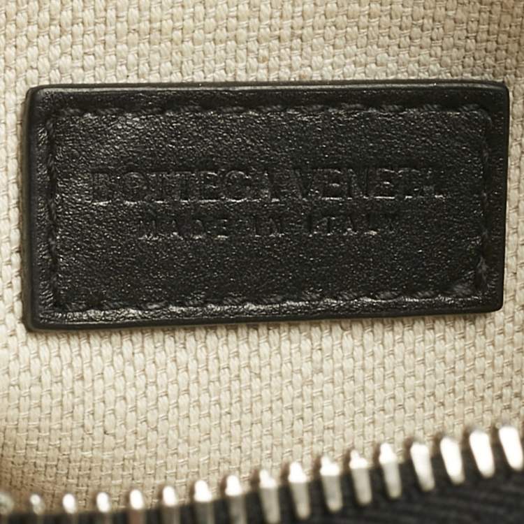 Pre Owned Bottega Veneta Black Intrecciato Leather Camera Crossbody Bag