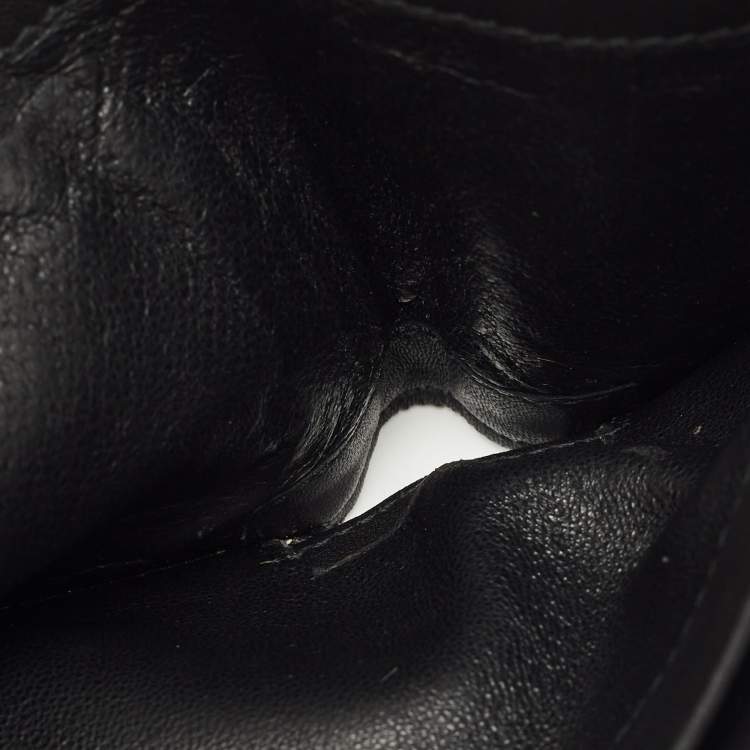 Pre Owned Bottega Veneta Black Intrecciato Leather Bifold Wallet