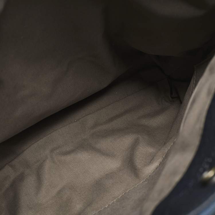 Pre Owned Bottega Veneta Tricolor Intrecciato Leather Messenger Bag