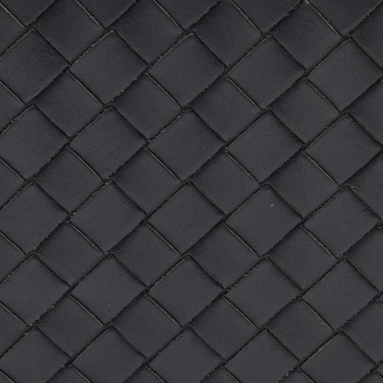 Pre Owned محفظة مقبض الفواتير بوتيغا فينيتا جلد إنتريشياتو رمادي