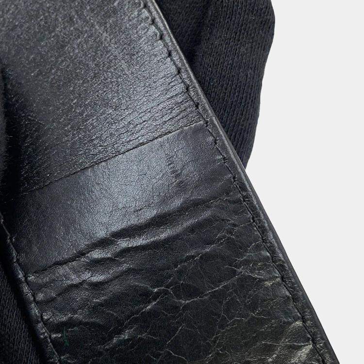 Pre Owned Bottega Veneta Maxi Intrecciato Cassette Sling Bag Black Leather Size Mini