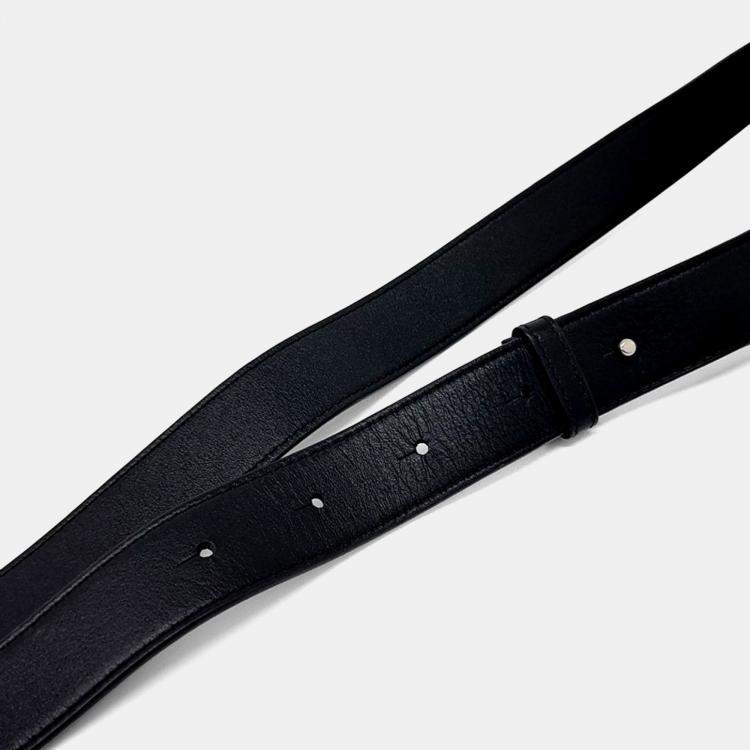 Pre Owned Bottega Veneta Black Green Canvas and Leather Cassette Phone Pouch