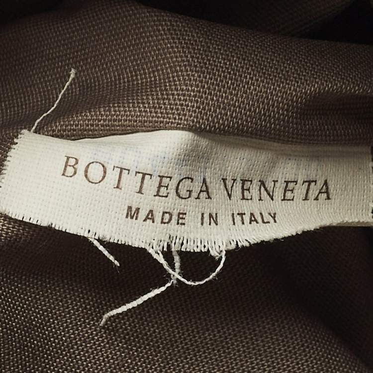 Pre Owned Bottega Veneta Navy Blue Intrecciato Leather Travel Zip Pouch