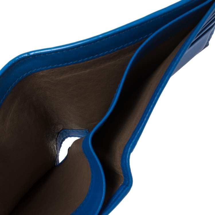 Pre Owned Bottega Veneta Black Intrecciato Leather Bifold Wallet