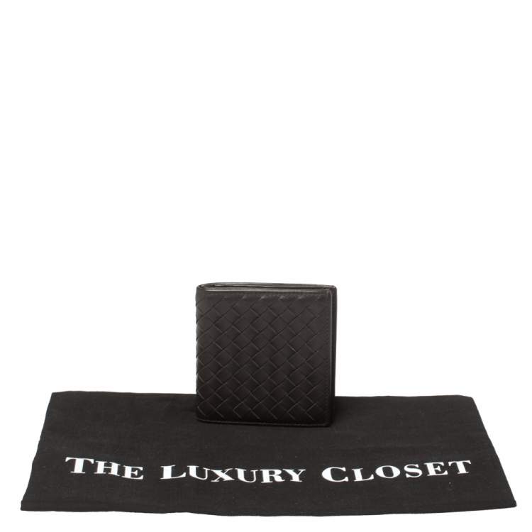 مملوكة مسبقًا Bottega Veneta Brown Intrecciato Leather Card holder