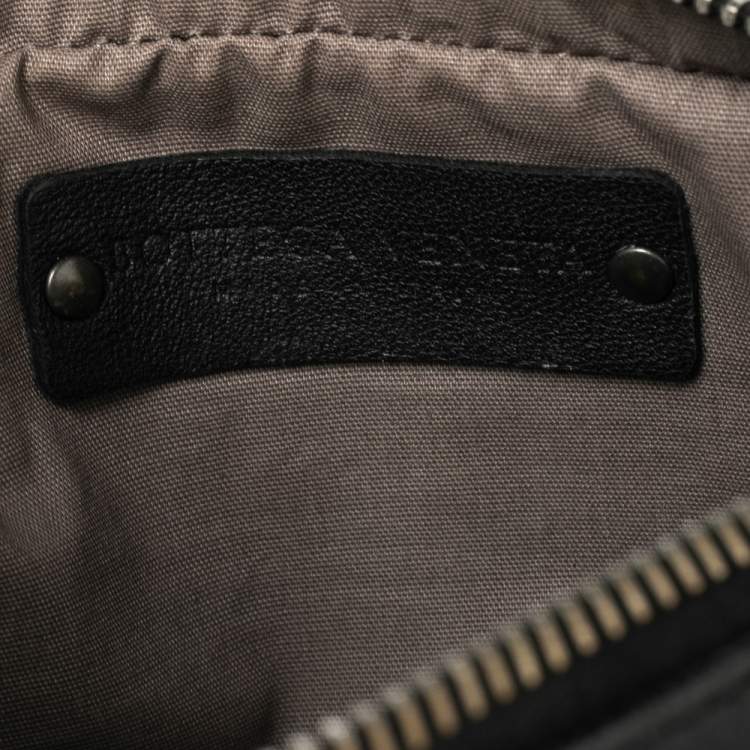 Pre Owned Bottega Veneta Black Leather Belt Bag