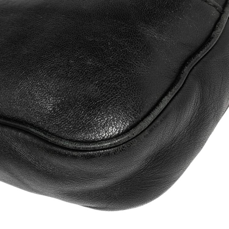 Pre Owned Bottega Veneta Black Leather Belt Bag