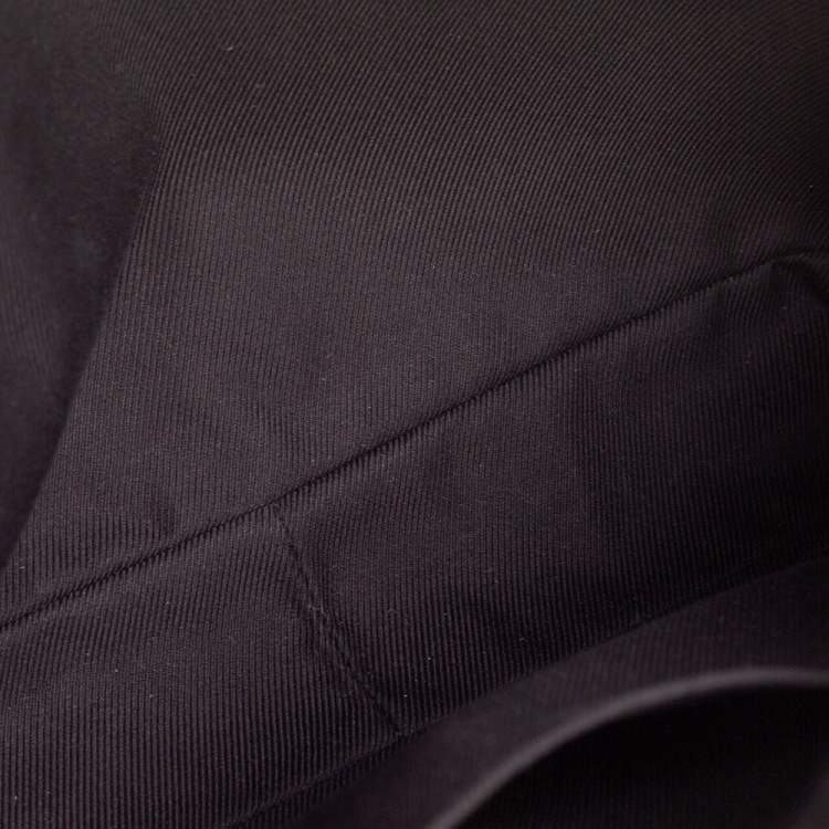 Pre Owned Bottega Veneta Black Intrecciato Leather Belt Bag 