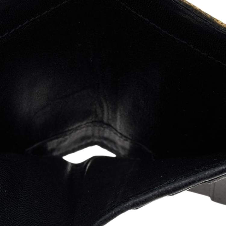 Pre Owned Bottega Veneta Yellow Stingray Bifold Wallet