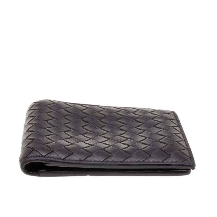 Pre Owned Bottega Veneta Brown Intrecciato Leather Bifold Wallet
