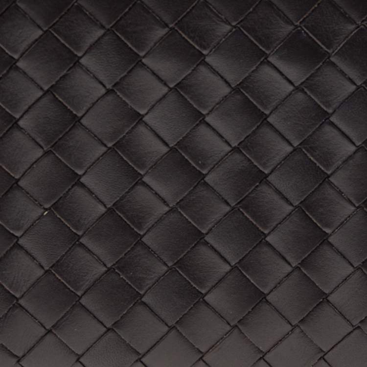 Pre Owned Bottega Veneta Brown Intrecciato Leather Bifold Wallet