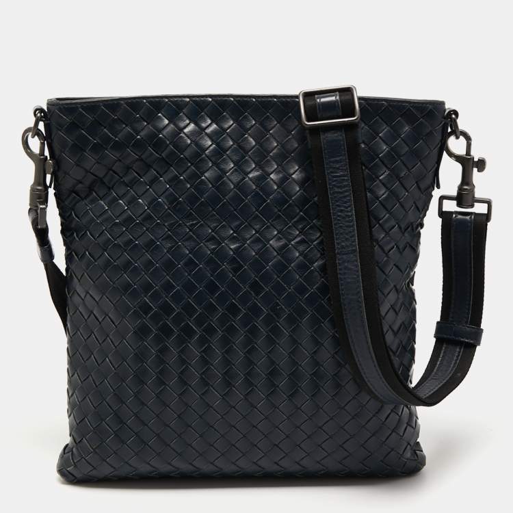 Bottega Veneta - Intrecciato Leather Messenger Bag - Men - Black Bottega  Veneta