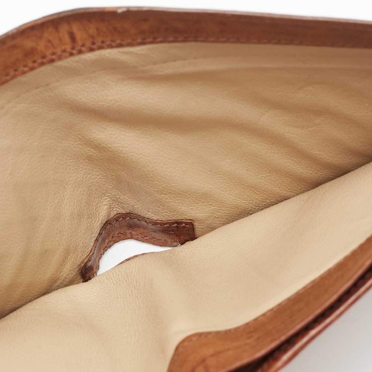 Pre Owned Bottega Veneta Tan Intrecciato Leather Bifold Wallet