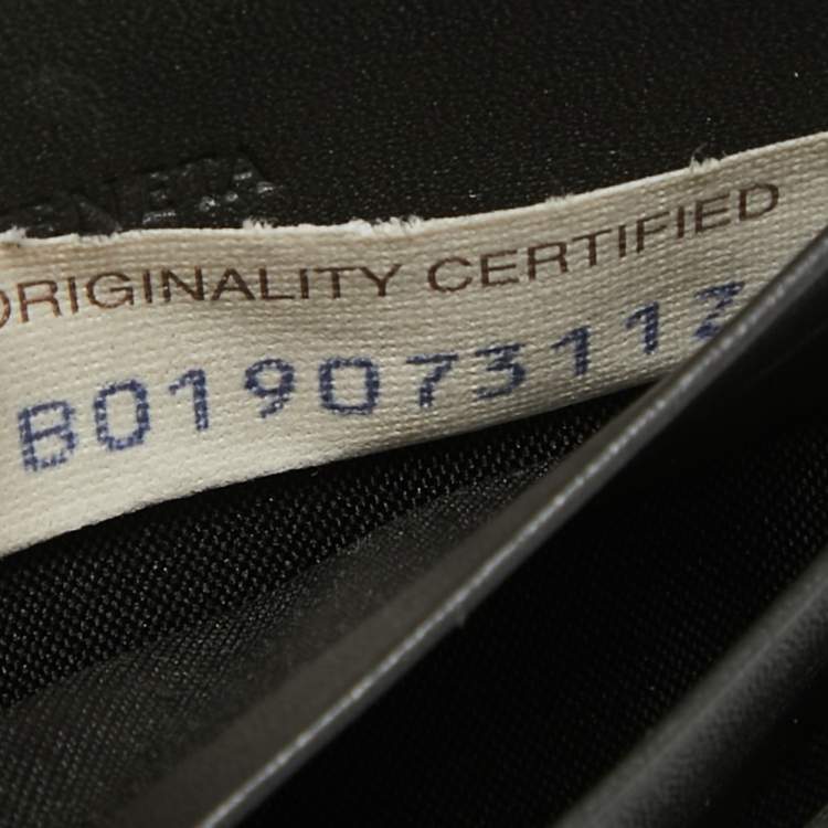 Pre Owned Bottega Veneta Grey Intrecciato Leather Card Holder