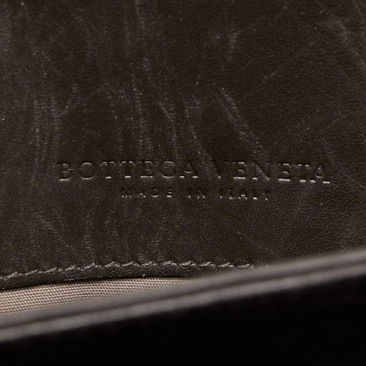Pre Owned Bottega Veneta Choco Brown Intrecciato Leather Briefcase