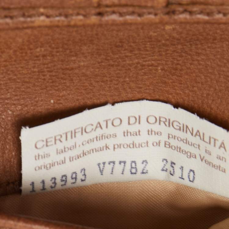 Pre Owned Bottega Veneta Brown Intrecciato Leather Bifold Wallet