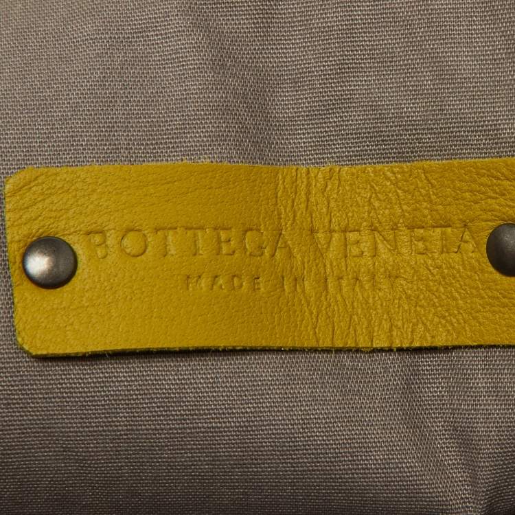 Pre Owned Bottega Veneta Multicolor Nylon Leather Zip Pouch 