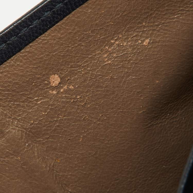 Pre Owned Bottega Veneta Black Intrecciato Karung and Leather Bifold Wallet