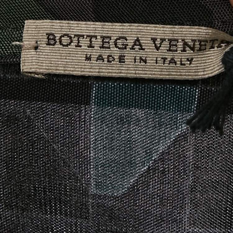Pre Owned Bottega Veneta Black/Green Graphic Print Jersey T-Shirt M