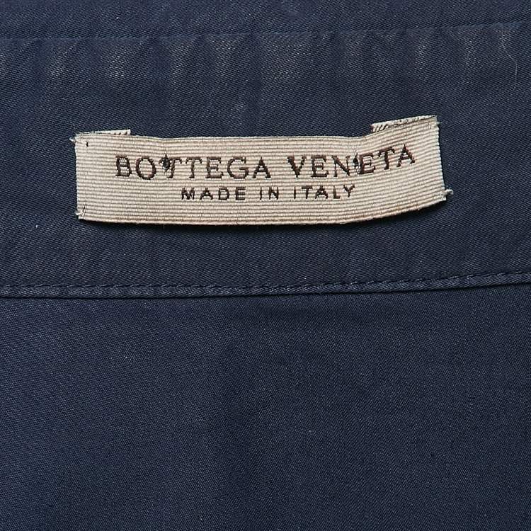مملوكة مسبقًا Bottega Veneta Blue Cotton Short Sleeve Shirt S