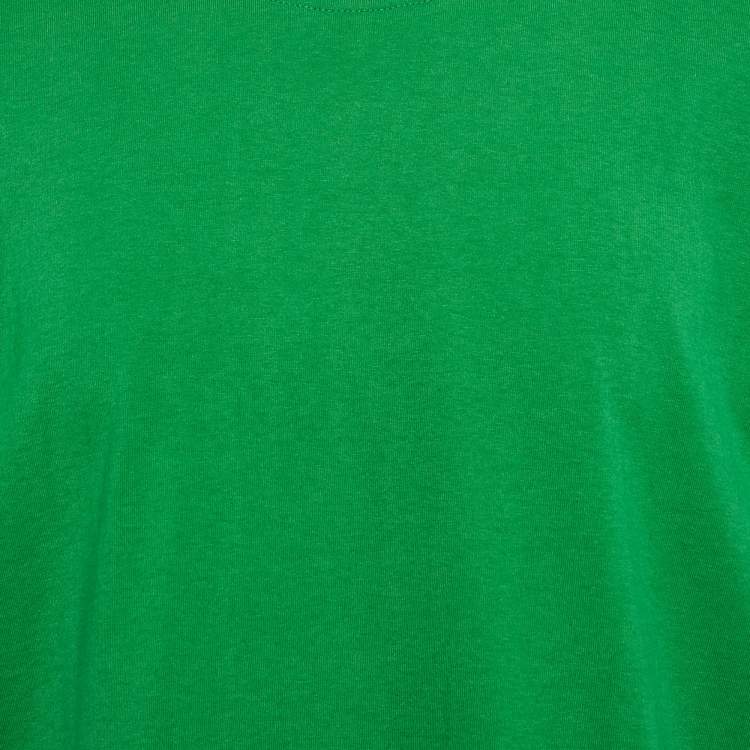 Pre Owned Bottega Veneta Green Cotton Crew Neck T-Shirt XL