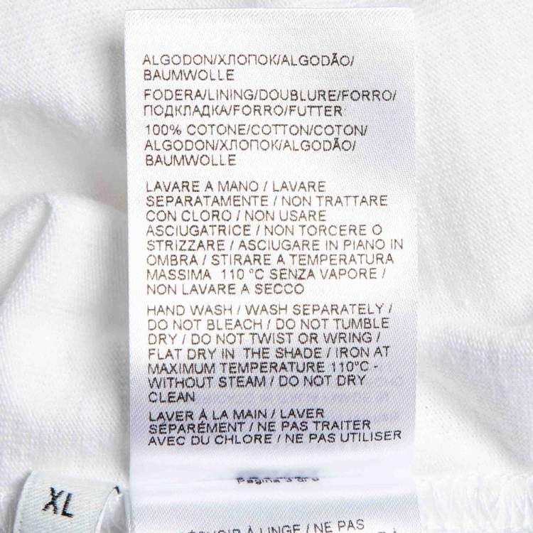 Pre Owned Bottega Veneta White Cotton Long Sleeve T-Shirt XL