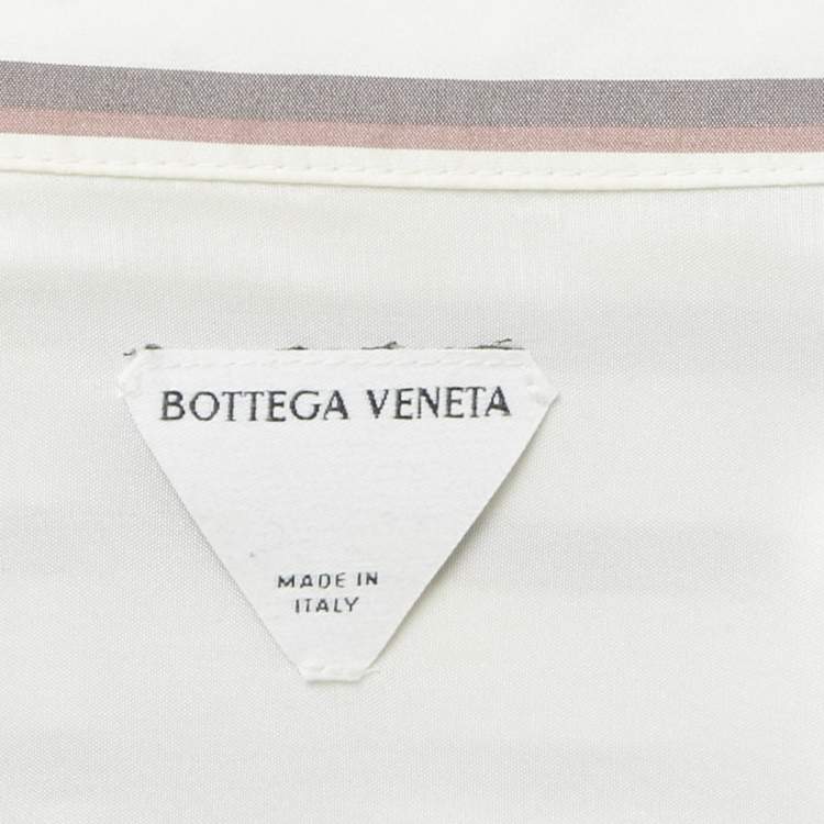 Pre Owned Bottega Veneta Brown Cotton Button Front Double Layered Shirt XXXL