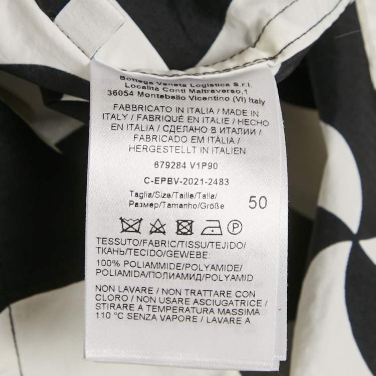 مملوكة مسبقًا قميص بوتيغا فينيتا بولينغ صناعي بنقشة أحادية اللون مطبوع مقاس كبير