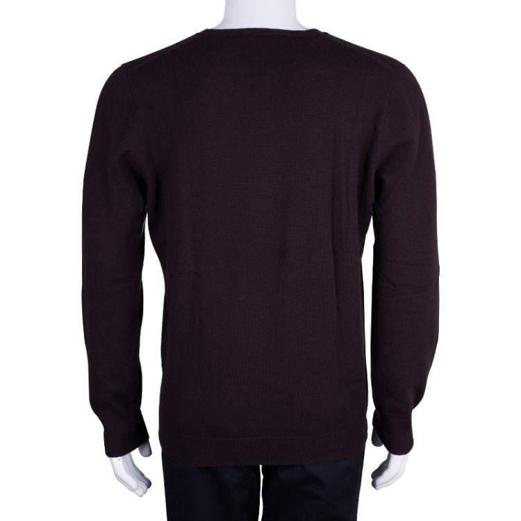 Pre Owned Bottega Veneta Men's Brown Sweater L