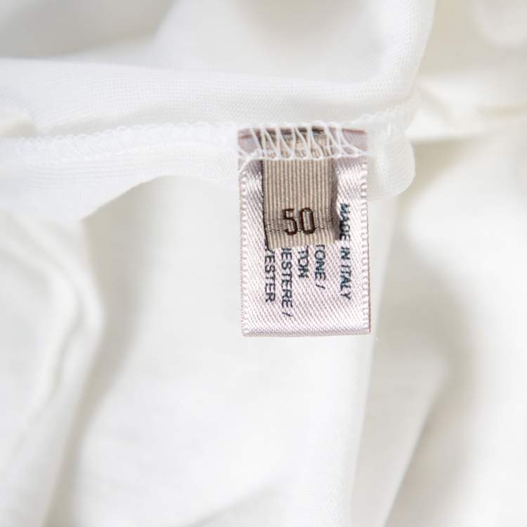Pre Owned Bottega Veneta Tricolor Cotton Colorblock T Shirt L