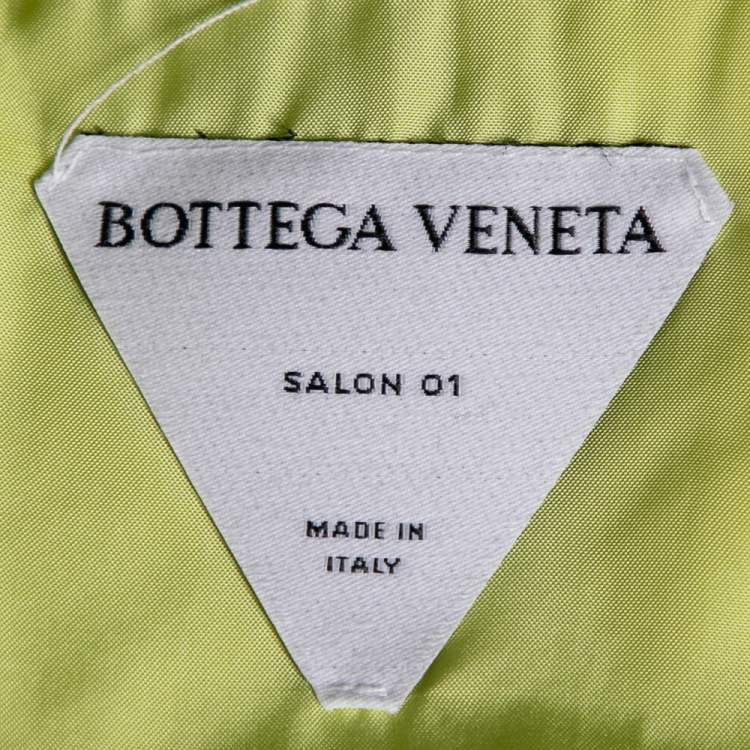 Pre Owned Bottega Veneta Yellow Car Print Synthetic Padded Short Sleeve Shirt S