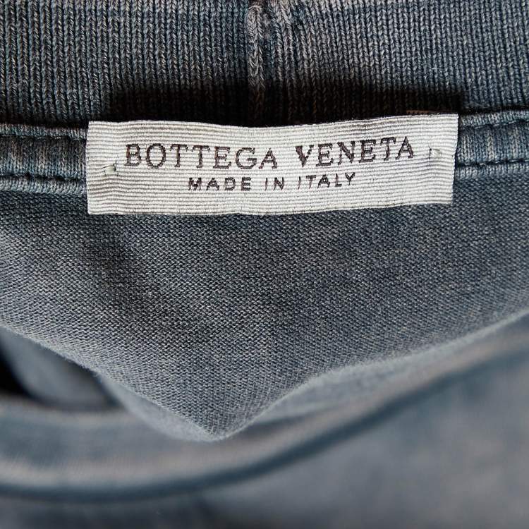 Pre Owned Bottega Veneta Grey Faded Cotton Knit Crewneck T-Shirt XL 
