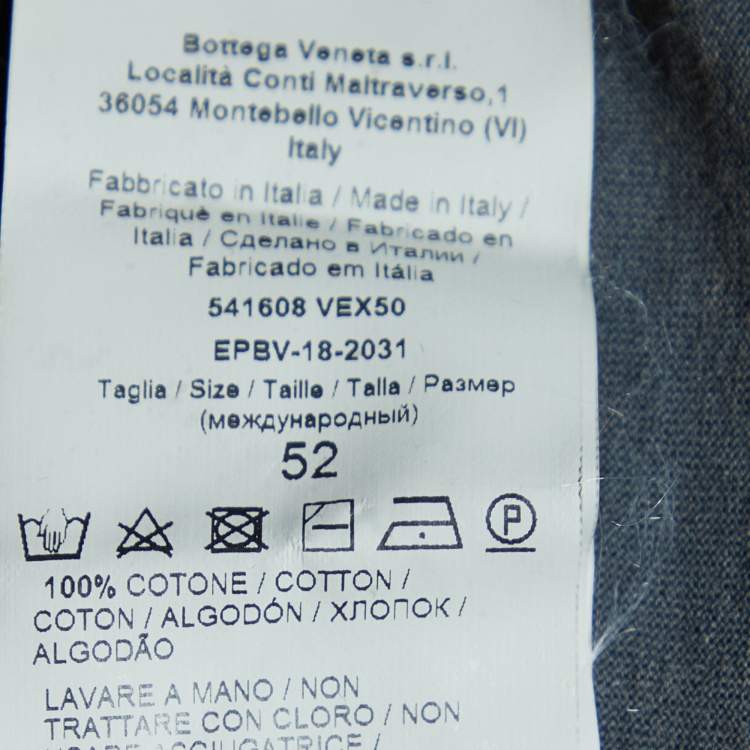 Pre Owned Bottega Veneta Grey Faded Cotton Knit Crewneck T-Shirt XL 