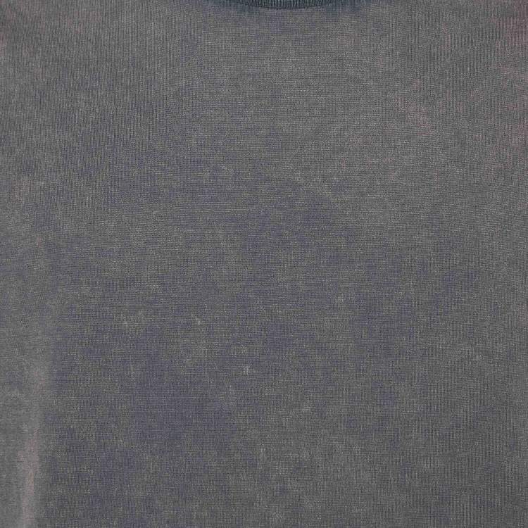 Pre Owned Bottega Veneta Grey Faded Cotton Knit Crewneck T-Shirt XL 