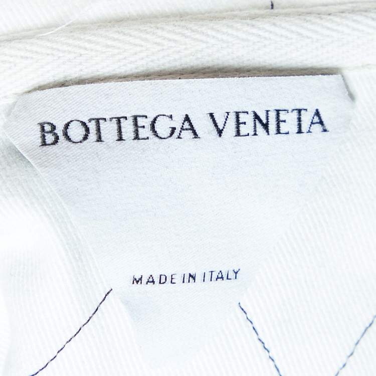 Pre Owned Bottega Veneta Black & Brown Cotton Knit Contrast Collar Polo T-Shirt L