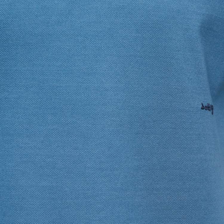 مملوكة مسبقًا Bottega Veneta Blue Cotton Pique Polo T-Shirt M